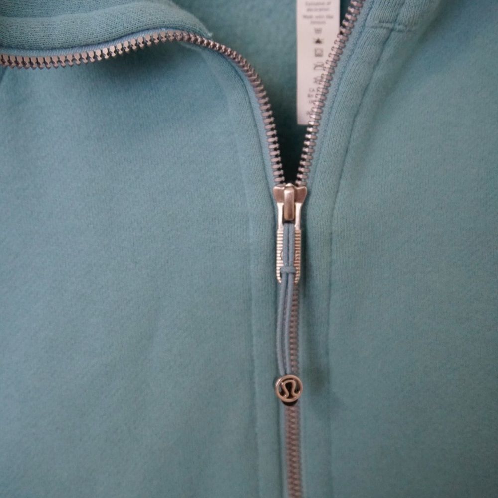 Lululemon Scuba Half Zip with Hood | Blue | Size M/L - Picture 9 of 9